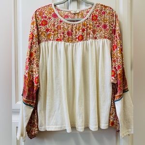 Flowy Flowery Boho Blouse